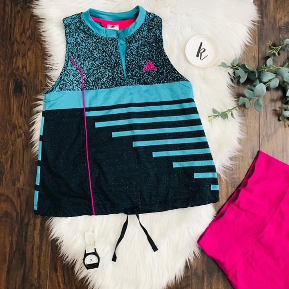 adidas Tops - Adidas Climacool Drawstring Hem Active Sport Tank